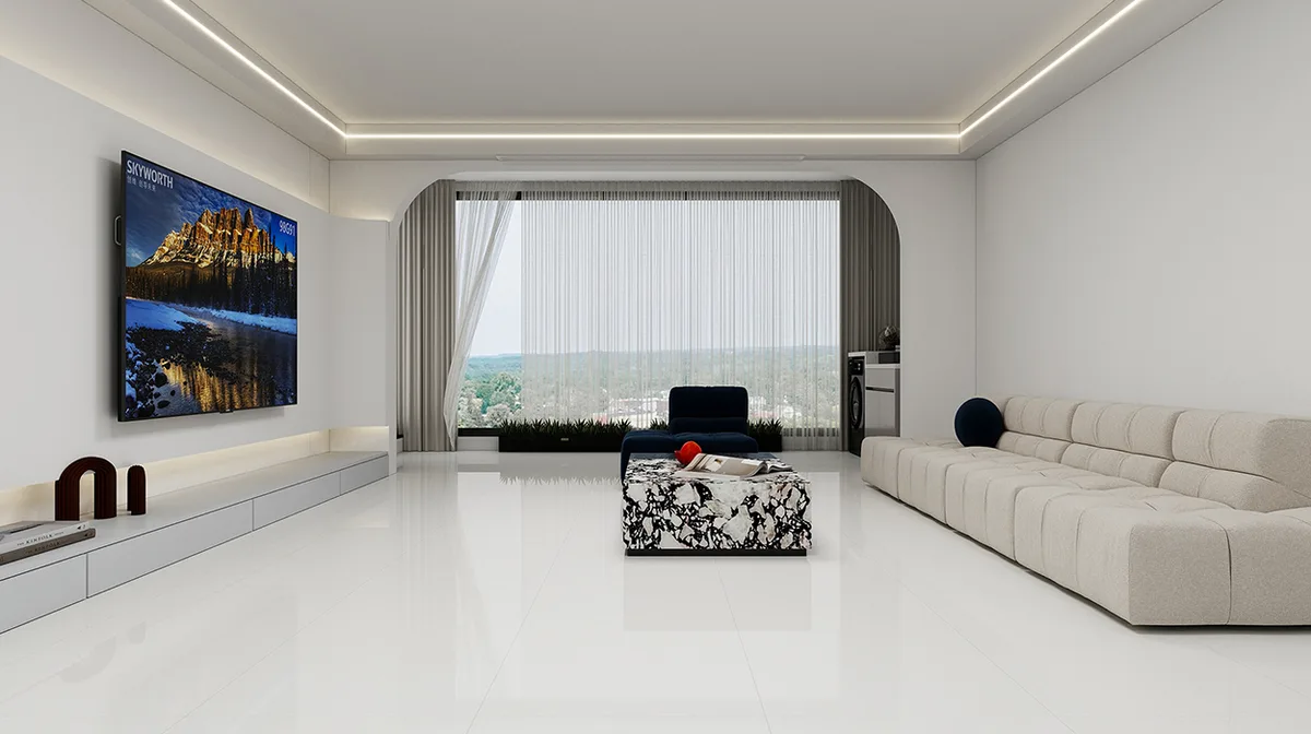 AJ715Y1211-2 ceramic surface in a room setting