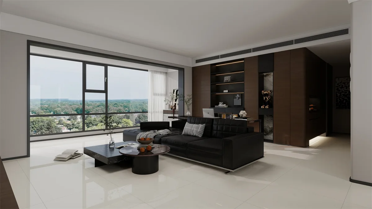 Starlight Beige ceramic surface in a room setting