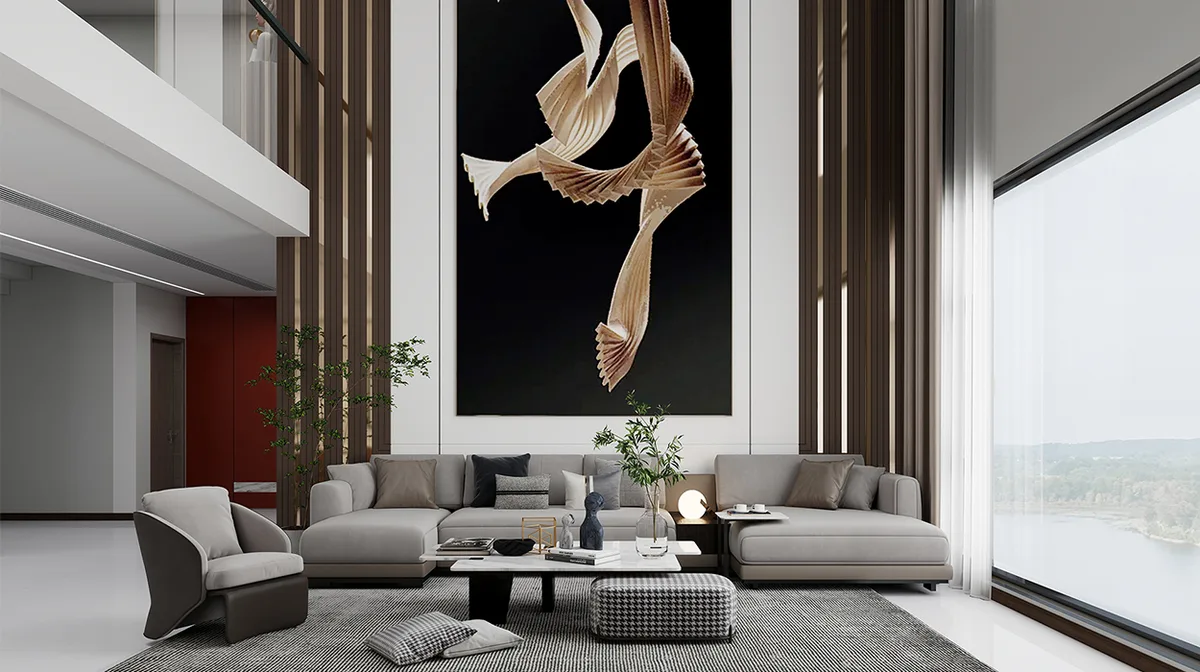 Mandy Grey ceramic surface in a room setting