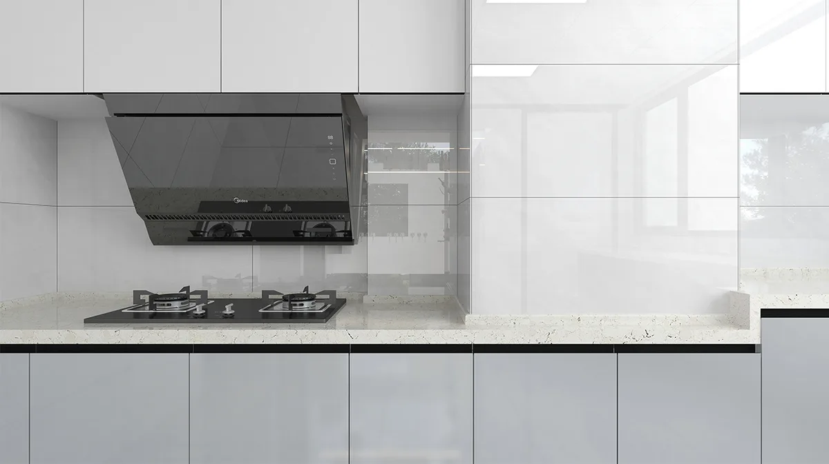 Glacier Jade ceramic surface in a room setting