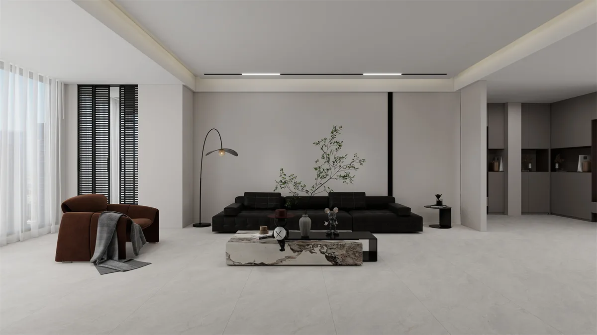 Andes ceramic surface in a room setting