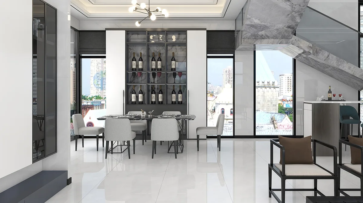 Glacier Jade ceramic surface in a room setting