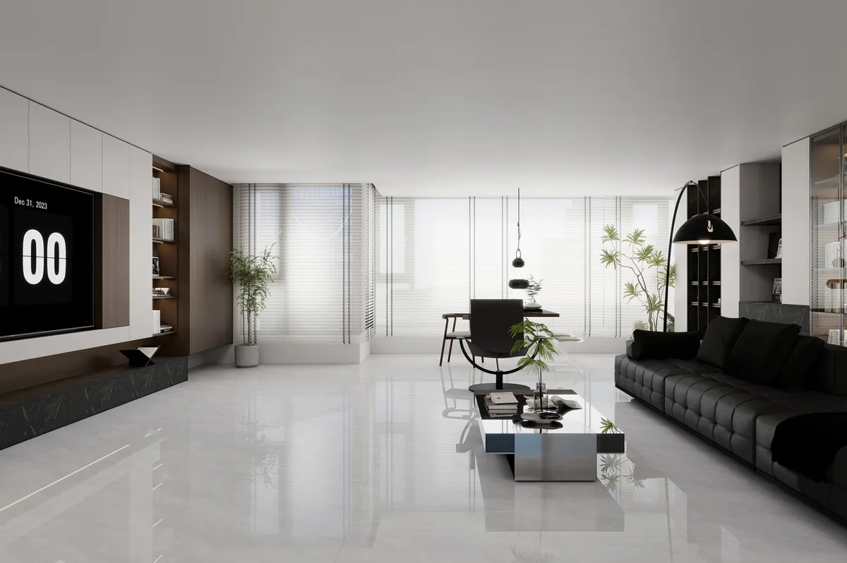 A715S5808-L ceramic surface in a room setting