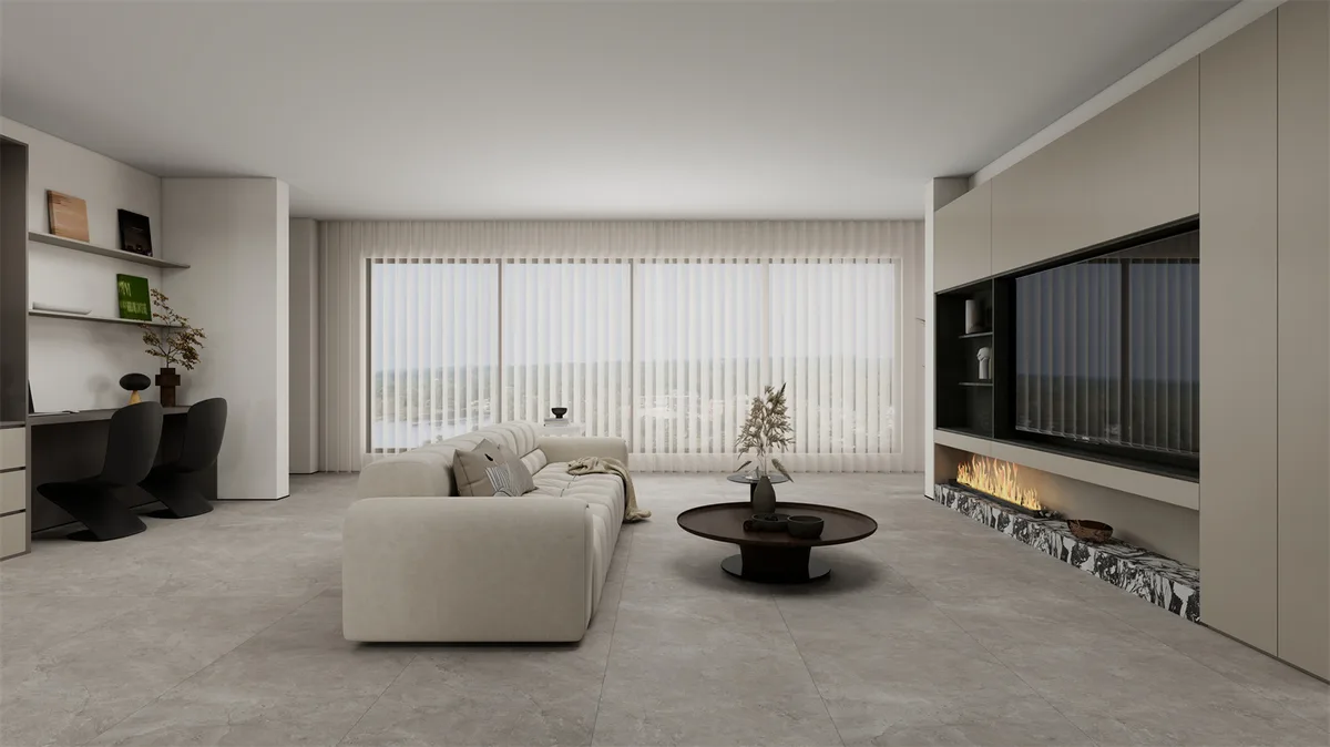 Trani ceramic surface in a room setting