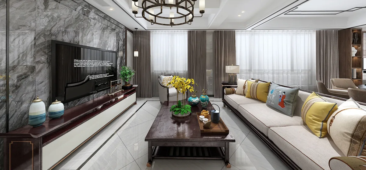 Nebula Grey ceramic surface in a room setting