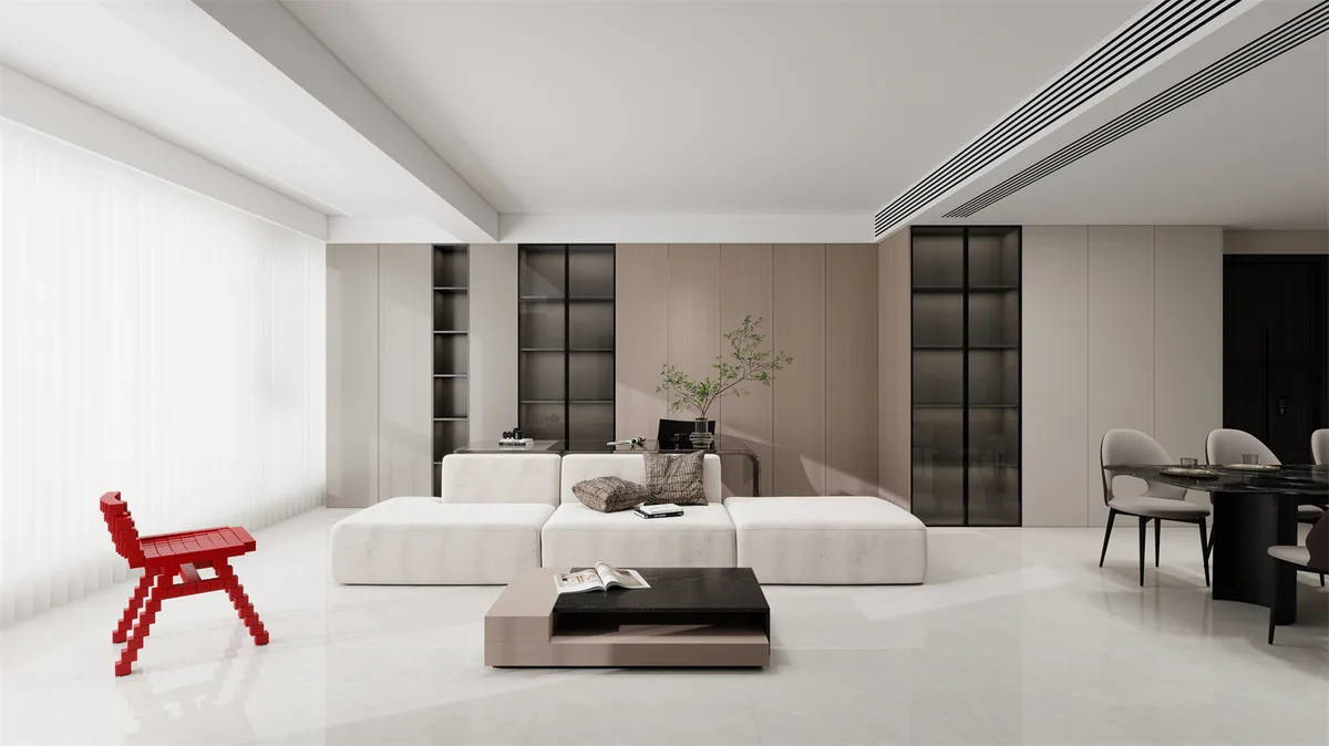 Bliss Grey ceramic surface in a room setting