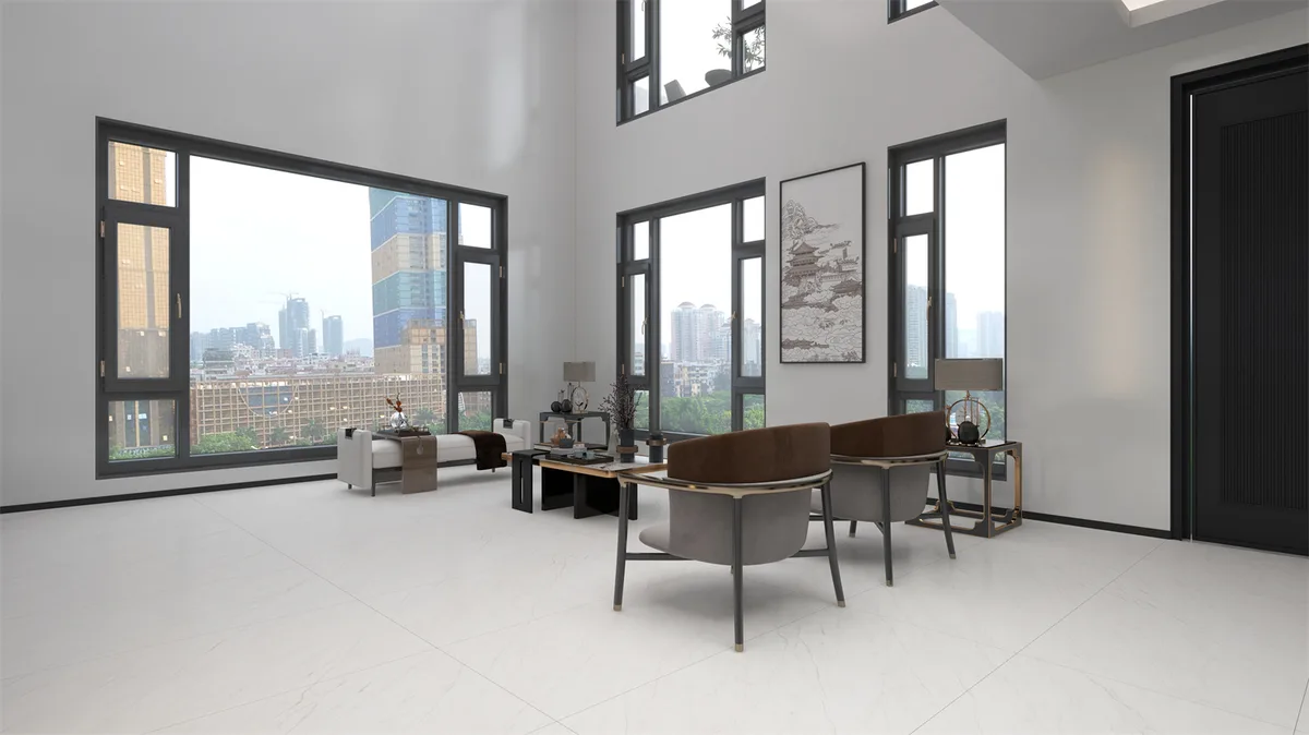 Fanti White ceramic surface in a room setting
