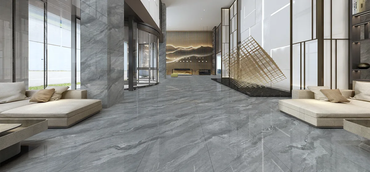Bosman Grey ceramic surface in a room setting