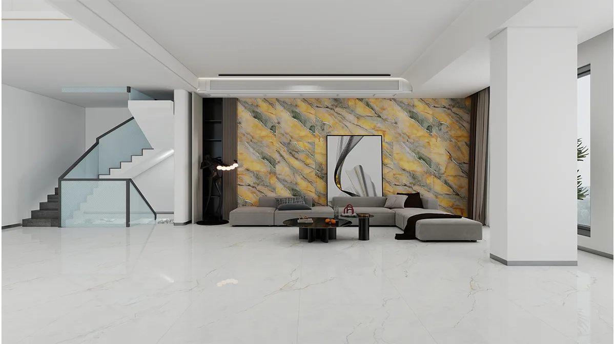 Pine & Rain ceramic surface in a room setting
